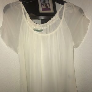 Cream chiffon blouse